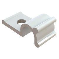 Essentra Components HURCS-4-01 Clamp, U-Type Clamp,Half U,Screw Mnt,Natural,1/4 in