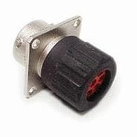 Amphenol SINE Systems RT0W0106SNHEC03 Receptacles Receptacle, Square Flange, 6 Position, Female, Shell Size 10, Silicone Seal, and End Cap with Individual Wire Sealing
