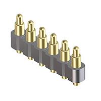 Preci-Dip 8PM-27-0006-02-642 Power-Clip Spring Loaded Connector 6 Position Spring Piston Connector Surface Mount 12 Amps with CLIP Design