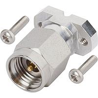 Amphenol SV Microwave SF1511-60119-1S PCB Connectors 2.92mm M Solderless 2 Hole w 4.76mm Scws