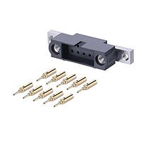 Harwin M80-5C11005MU Connector Kits 5+5 Pos M24-28AWGCableKitRearPanelMount