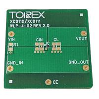 Torex Semiconductor XC8111AA010-EVB-01 Load Switch Load Switch IC with ideal diode function Evaluation Board