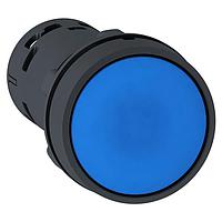 SCHNEIDER XB7NA65 Flush PB SPRING Rtn BLUE NO+NC