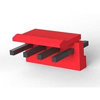 AMP Connectors - TE Connectivity 4-1123723-4 Headers & Wire Housings 3.96 EP HDR ASSY 4P(RED)