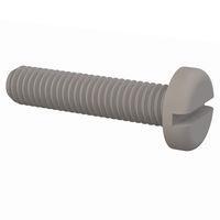 Essentra Components 011032P087 Pan Slotted Pan Slotted Screw, #10-32 Thread, 7/8 Lg