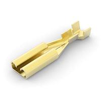 AMP Connectors - TE Connectivity 160772-1 Receptacle 110 FASTON,REC.,26-22 AWG,BR