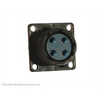 Eaton Souriau-Sunbank UTS012D4S Receptacles 4P SQ FLANGE SOCKET RECEPTACLE SIZE 12D