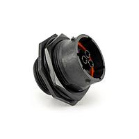 Amphenol SINE Systems RTS718N103P03 Connectors Receptacle, Jam Nut, 13 (10+3 Coax) Position, Male, Shell Size 18, with Silicone Seal