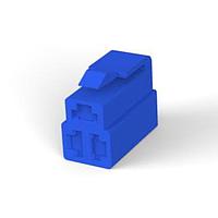 AMP Connectors - TE Connectivity 172132-5 Housing 250SER PLUG HSG 3P BLUE