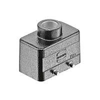 HARTING 19370101420 Hoods METAL HOOD HAN 10B 2 LVR LCKING
