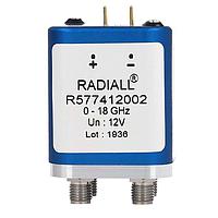 Radiall R577F13102 Coaxial Switches DPDT Ramses SMA 26.5GHz Failsafe 28Vdc TTL Diodes Pins Terminals