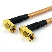 Fairview FMC0404143 RA SMA Male to RA SMA Male Cable RG-142 Coax