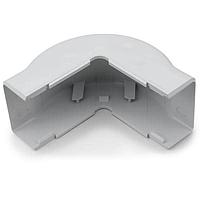 HellermannTyton TSR3W-29-1 Wire Ducting & Raceways External Corner Cover, 1-3/4", 1" Bend Radius, PVC, White, 1/bg