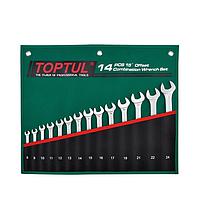 TOPTUL GRAW1601 15° Offset Pro-Line Combination Wrench Set (16 pcs)