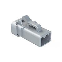 Amphenol SINE Systems ATP06-2S-EC01 2-Way ATP Series Plug 2 Way Blk w/ End Cap