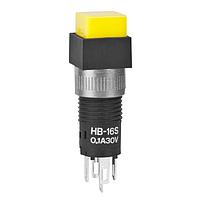 NKK Switches HB16SKW01-E Pushbutton Switches SPDT ON-ON SQUARE WHITE CAP .1A