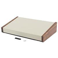 Hammond Manufacturing 1456PH1WHCWW Sloped 10 Degree Sloped Box 8.3x14x3" WalnutSid