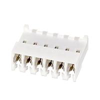 AMP Connectors - TE Connectivity 3-643820-6 Receptacle Housing CLOSED WITH TABS 6P L.R. natural 24 AWG