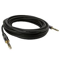 Io Audio Technologies IO-BP176010-T3MCH Audio Patch Cord Balanced Patch Cable, 1/4"TRS-1/4"TRS, Chrome/Gold Straight Conn, Stereo, 10'