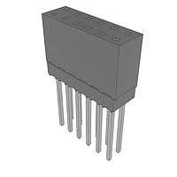 Samtec ESQ-106-14-T-D Sockets Elevated Socket Strip, 0.100" Pitch