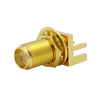 Amphenol RF 132289RP PCB Connectors SMA END LAUNCH REC BLKHD REV POLARITY