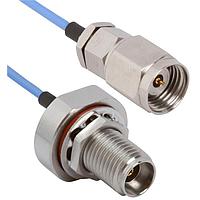 Amphenol SV Microwave MS24-047-MS24-120 RF Cable Assemblies 2.4mm STR M to 2.4mm STR M 12"Cable