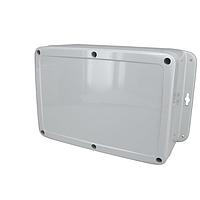 Bud Industries PU-16540 Outdoor Enclosure IP68/NEMA 6P Plastic Enclosure with Mounting Flanges (10 X 7 X 4.1 In)