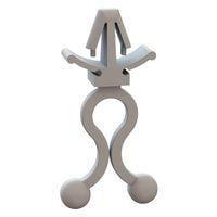 Essentra Components 23EZS0250B0040 Twist Tie Mounts Twist Lock, Snap in, .250 Hold, .040 Spacer