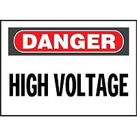 Panduit PVS0204D72YA Wire Labels & Markers Vinyl Adhesive Sign, 2.25"x4.50", 'Dange