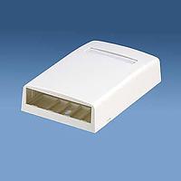 Panduit CBX4BL-AY Wire Ducting & Raceways Surface Mount Box, 4 Port, Black