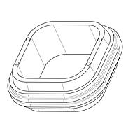 DEUTSCH - TE Connectivity 1010-070-0606 Accessories SEAL, INTF, 6P, RED-ORG, SL RET, DT