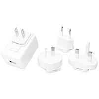 CUI Inc SMM12-5-KW-I38 Interchangeable Plugs ac-dc, 5 Vdc, 2.4 A, SW, multi-blade, no blades, USB A inlet, level VI, MED, white