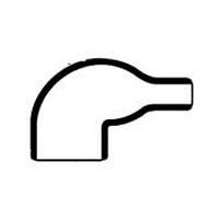 Raychem - TE Connectivity 222A142-25-0 Boot, 90 Deg 222A142-25-0