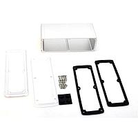 Bud Industries EXN-23363-SVP PCB Enclosure Extruded Aluminum Enclosure Silver with Plastic Cover (2.4 X 7 X 3.5 In)