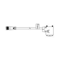 Molex 1200980057 Sensor Cables / Actuator Cables MIC 5P FP TO VERT DSUB 1M SHLD