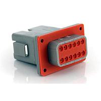 Amphenol SINE Systems AT04-12PA-PM01 Connectors 12 Pin Recp w/ Pnl Mnt Sealed Flange