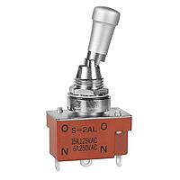NKK Switches S2AL Medium capacity standard size toggles SPDT ON-ON MED CAP SOLDER LUG