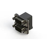 EDAC 661-009-264-003 Dual Port D-Sub Connectors Right-angle Dual Port D-Sub Connector