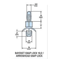 Heyco 10152 PCB Support HLSP8-10 NATURAL NYL PCB Support