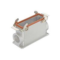 HARTING 19628240292 Headers & Wire Housings 24B Surface Mount Housing, Double Lever, High Construction, 2xM32 - High Temp Versions