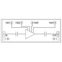 Analog Devices HMC566-SX Low Noise Amplifiers GaAs MMIC PHEMT LNA, 29 - 36 GHz