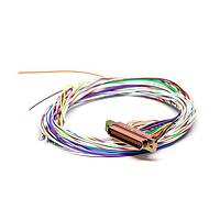 ITT Cannon MDM-37SH003B Micro-D D-Sub Connectors MICRO 37 F 18" RBW
