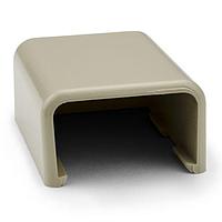 HellermannTyton TSR2I-36 Wire Ducting & Raceways End Cap, 1-1/4", PVC, Ivory, 10 Individual/bg