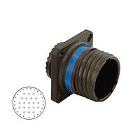 Eaton Souriau-Sunbank D38999/20JJ43AN Receptacles Composite square flange receptacle, Olive Drab Cadmium plating, without male contacts