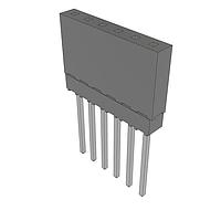 Samtec ESQ-106-14-T-S Sockets Elevated Socket Strip, 0.100" Pitch