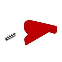 BIVAR CP-86 RD Card Ejectors PCB Card Ejector, 0.062 in. PCB Width, 0.98 in. Upturned Lever, Nylon, Red