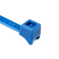 HellermannTyton CTT60R6M4 Clamp Tie Clamp Tie, 8" Long, 60lb Tensile Strength, PA66, Blue, 1000/pkg