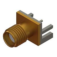 Amphenol SV Microwave 2985-6036-TD PCB Connectors SMA F Edge Launch Connector Tin Dipped