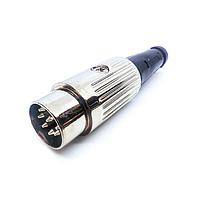 Deltron 610-0800 DIN Connectors PLUG NICKEL 8 PIN