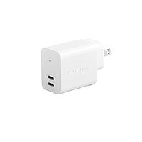 Delta Electronics, Inc. ADP-30KW WBA Interchangeable Plugs 30W Dual USB-C Port USA Interchangeable plug included 5V 3A, 9V 3A, 12V 2.5A, 15V 2A, 20V 1.5A